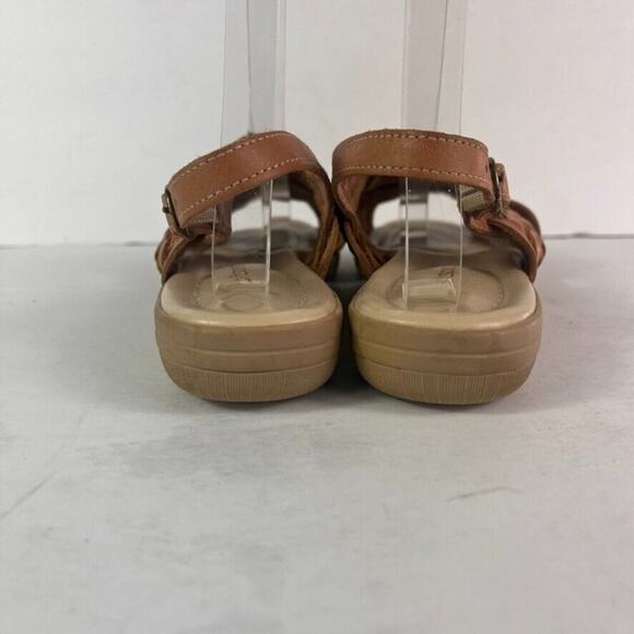 Softspots Sandals Womens 10 Brown Tan Tela Slingback Open Toe Leather - Picture 4 of 14